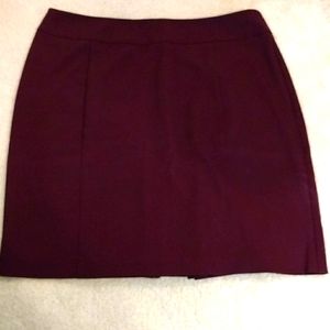 Burgundy Pencil Skirt